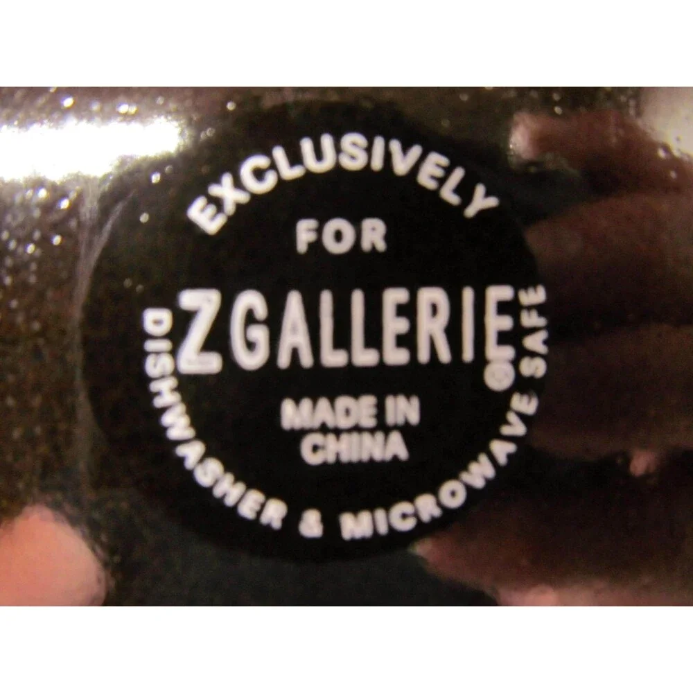Z Gallerie Coffee Dark Brown Set Of Three  11 1/2